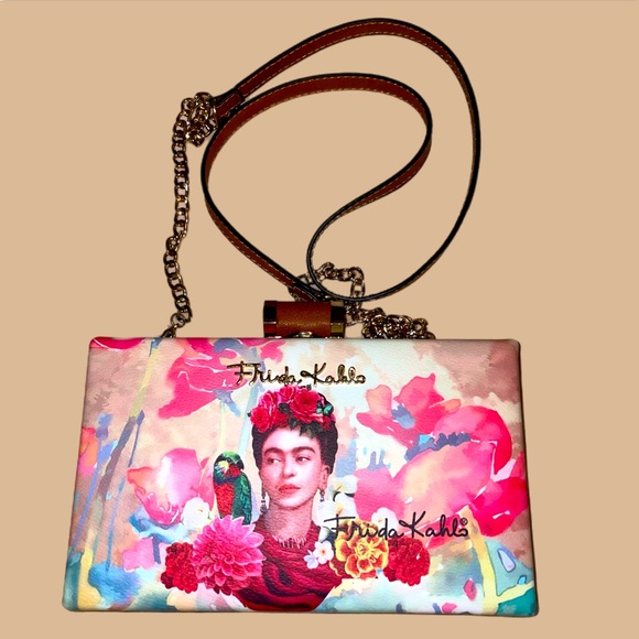 Frida Kahlo Handbags - Frida Kahlo Signature hard shell clutch/crossbody